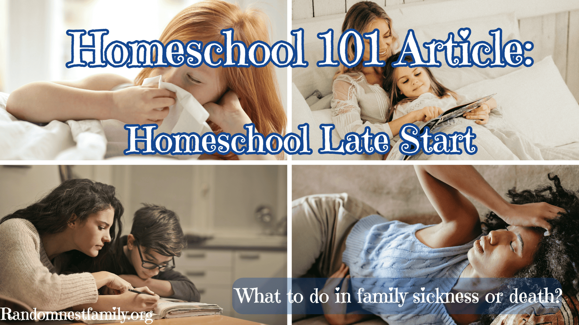 homeschool families with issues @randomnestfamily.org