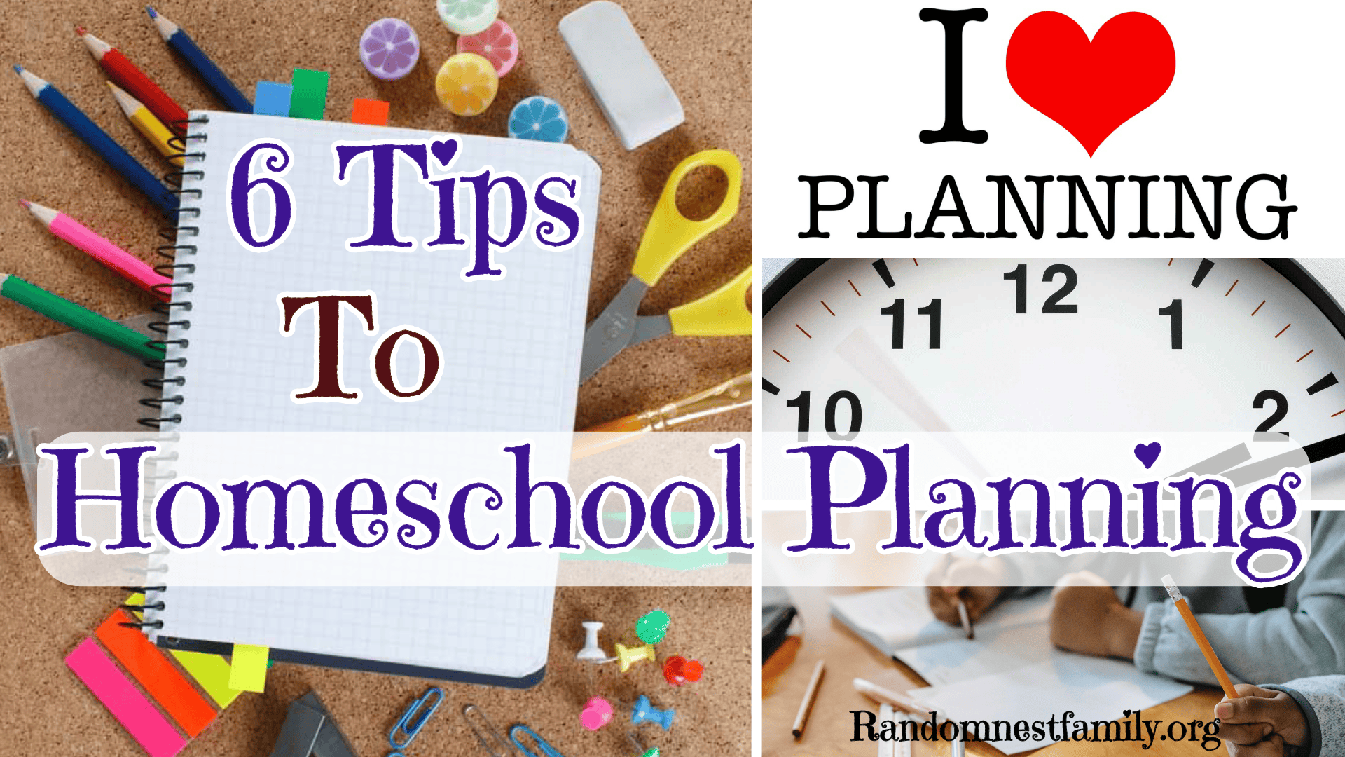 Homeschool planning photo @randomnestfamily.org