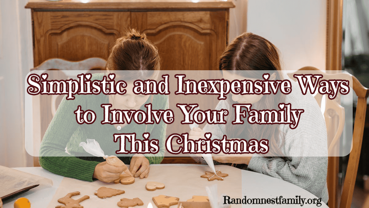 Simplistic and Inexpensive Ways to Involve Your Family This Christmas | Randomnestfamily.org